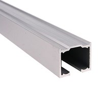 천정설치용 EM201레일 2M 3M(80kg이하용) _미닫이문부속 슬라이딩문부속 하부가이드 슬라이딩레일 행거레일 슬라이딩도어레일 댐핑레일 천정설치 벽면설치 포켓도어, 3M