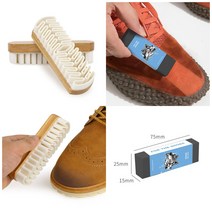 DEEPSUN 스웨이드솔+슈즈클리너 스웨이드 전용 구두솔 크레이프 브러시 먼지제거 기모 세우기, 1+1(스웨이드솔+슈즈클리너)