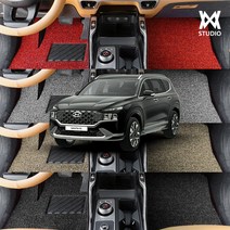 카페트 더뉴싼타페 6인승전용 하이브리드 뉴 코일매트 슬림핏, 그레이, 더뉴싼타페 6인승 (하이브리드)