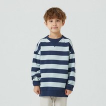 인디고뱅크키즈 [2022 가을신상] 새봄엔 스트라이프지#믿고사는 인기템 #아동 주니어 공용 루즈핏 빅스트라이프 맨투맨 IKMA228L3