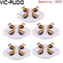 진공광 앰프 4Pin 튜브 소켓 GZC4-1 2A3 FU-811 274A 572B FU811 300B 진공관 증폭기 오디오 HIFI diy에 대 한 세라믹 빈티지 밸브, [05] Gold-Plated-5PCS