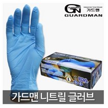 [가드맨]니트릴 장갑 식품용장갑 위생장갑 니트릴글러브 청색 100개입, 니트릴 청색 1곽 S