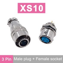 스마트 플러그 커넥터 접지항공 커넥터 푸시-풀 원형 퀵 XS8 2 핀 3 4 5 금도금 접점 암수 플러그, 한개옵션1, 17 XS10-3R