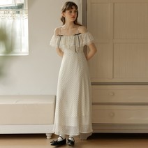 DUNDROP DD_Polka dot frill two-way dress