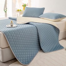 Roomxyd 여름 시원한 라텍스 냉감 침대 패드 매트 쿨매트 침대쿨패드 아이스패드 침대커버+베개커버, 그린