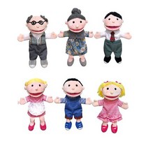 고급 구연 가족구성(6종택1) /가족손인형 입벌어지는인형, 할머니