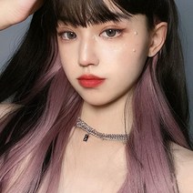 똑딱이 포인트 탈색가발 포인트붙임머리 5세트, 상세 참조, 상세 참조