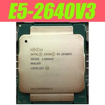 인텔-제온 E5 2640 V3 프로세서 SR205 2.6Ghz 8 코어 90W 소켓 LGA 2011-3 CPU 2640V3, 한개옵션0