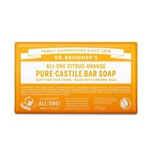닥터 브로너스 시트러스 오렌지 퓨어 캐스틸 바솝 140g, 6개