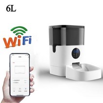 강아지 자동급식기 고양이 사료 배식기 공급기 급여기 자율급식 자율배식 반려견, 6L WIFI No Camera_UK Adapter |