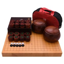 원목 바둑판 학원 초보자 테이블 어르신 라운드 취미, A1(3cm 원목판+원목 항아리+단면 모조옥)