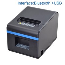네임스티커 프린터 Xprinter XP-N160II 자동 절단기 80mm 열 영수증 빌 프린터 주방 레스토랑 POS 기계 도매 라벨지프린터 라벨스티커프린터 라벨프린터 미, 9.Bluetooth and USB - EU 플러그