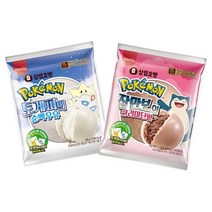포켓몬빵 호빵 토게피의 순백우유 잠만보의 크리미단팥 개별포장 띠부씰 2봉, 토게피의 순백우유 2봉