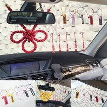 VIP 명판 방울 킨튜나 보조 악세사리 룸미러 실내 튜닝, 명판방울(블랙핑크)