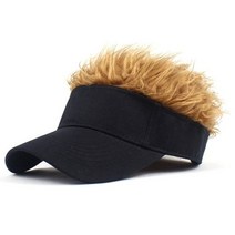남자가발 패션 부분 중년 앞머리 옆머리 곱슬 야구 모자 스파이크 가발 남성 여성 캐주얼 간결한 양산 조정 가능한 태양 바이저, [01] 싱글 사이즈, [04] 4