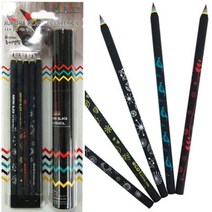 주굿필코리아 GBW728107 에코아이 오로라 블랙 5본입 원통세트 연필 색 종이 색종이 필기류 문구 스테들러 신문지, 도매24 본상품선택