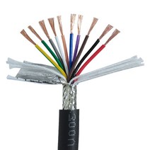 전선관 전선탈피기 전선 차폐 케이블 TRVVP 내열성 트레일러 와이어 24 22 20 18 17 15 13AWG 2 3 4 5 6 7 8 10 12 16 PVC 절연 코어, [06] 15AWG 1.5mm2, [02] 3 Cores 1Meter