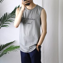 후앙스 호프 오버핏 남자 민소매 티셔츠 YNNT-548