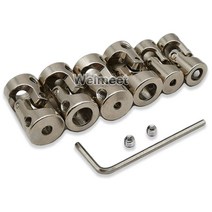 모터 커플링 금속 범용 조인트 보트 자동차 모델 샤프트 커플러 8mm, 3.3mm-3.17mm