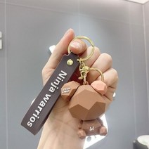 차키케이스 귀여운 곰 키체인 키링 키 홀더 커플 펜던트, C