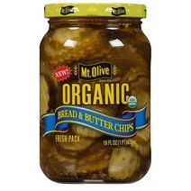 MT. Olive Bread & Butter Chips 마운트 올리브 브레드 앤 버터 칩스 피클 16oz(473ml) 4팩, 4개
