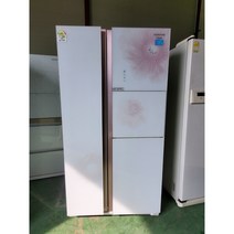 (중고냉장고)삼성지펠 홈바 강화유리 양문형냉장고 700리터급, 중고양문형냉장고