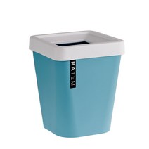 씨에스리빙 프라템 휴지통 엣지 6L, 블루, 1개