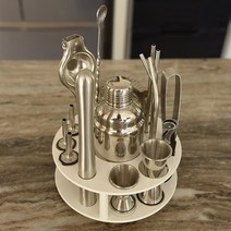 바텐더 셰이커 키트 세트 스테인레스 랙 믹서 칵테일, 550ml이코노미세트