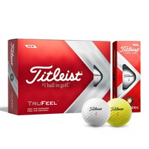 타이틀리스트 2022 TRUFEEL 트루필 2피스 12구 골프볼, 옐로우, 1개, 12개