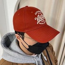 크군 데일리 남녀공용 빈티지 자수 레터링 볼캡