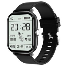 서브모니터 GT20 Smart Watch Bluetooth Call Music 1.69 Touch Large Screen Rate Monitoring, 01 Black