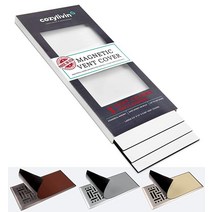 Cozy Livin -화이트 마그네틱 벤트 커버-초강력 자석-14 x 30.5cm(5.5 x 12인치) (3팩)-표준 공기 통풍구에 적합-레지스터-바닥/AC/HVAC 통풍구 - 바, White(Upgraded)