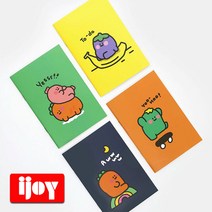 핑크풋 500 당근친구들 핸디수첩 미니 10개