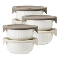 락앤락 바로한끼 도자기 밥용기 SLB303S2, 6세트, 몸체 450ml + 뚜껑