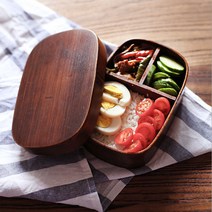 밥이 맛있어 보이는 원목 도시락, 05.2단굴곡도시락, 1개