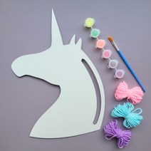 유니콘 만들기 키트2 유아 초등 어린이 집콕놀이 캠핑놀거리 미술그리기 유치원 만들기키트, Type B