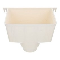 pvc주름관 파이프 수집 버킷 비 거터 다이버터 범용 다운 스파우트 드레인 넓은 입 빗물 컵 Pvc 수집기, White