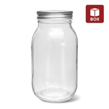 MIR (1BOX) 유리병 클래식 미르 자 750ml 원형 (12개입) 잼병 공병 유리밀폐용기