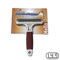 싼 펫빗 중형강아지 애완견미용빗 불독 사모예드 그루밍 이중, 상세페이지 참조