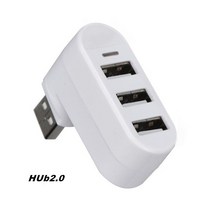 허브 USB 3.0 노트북 PC 외부 데이터 전송 분배기 상자 어댑터 범용 4 포트 USB3.0 무선 확장기 컴퓨터 태블릿, 11 White USB 2.0 HUB B