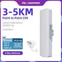 COMFAST CF-E314NV2 300Mbps 2.4GHz 야외 미니 무선 AP 브리지 WIFI CPE 액세스 포인트 듀얼 2 * 14dBi 와이파이 안테나 Nanostation, AE) CHINA_2PCS cheaper