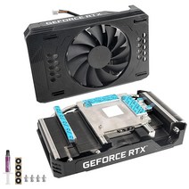 InRobert DIY ITX RTX3060 Ti 방열판 RTX A4000 채굴 그래픽 카드용 팬 포함, 01 heatsink_01 없음 RGB_01 Black