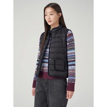 빈폴레이디스 나일론 라운드넥 경량 다운 베스트 블랙 BF3938C015767117