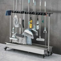 화장실청소도구정리 청소도구 보관함 빗자루 정리대, 65CM