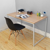 동영나이스 공부 우드책상 DIY 철제 선반 1인용 미니 서재 조립식 책장 심플 모던, 우드기본책상 120 화이트