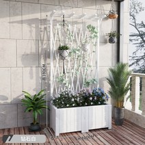 조경시설물 차폐목재휀스 방부목 단독주택 담장울타리, 100x30x180화이트