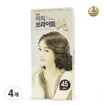라이브잇 유한양행 매직브라이트순 염색제, 48개, 45 갈색