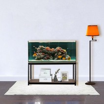 어항선반 미니선반 받침대 2단 1100 x 300 x 750, 화이트