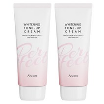 에이썸 화이트닝 미백크림 톤업크림 100ml 2개 메이크업베이스, AA1 퍼펙트 화이트닝 크림 2개