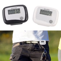 벨트 클립형 디지털 만보기 걸음수측정기 만보계, 블랙-1개